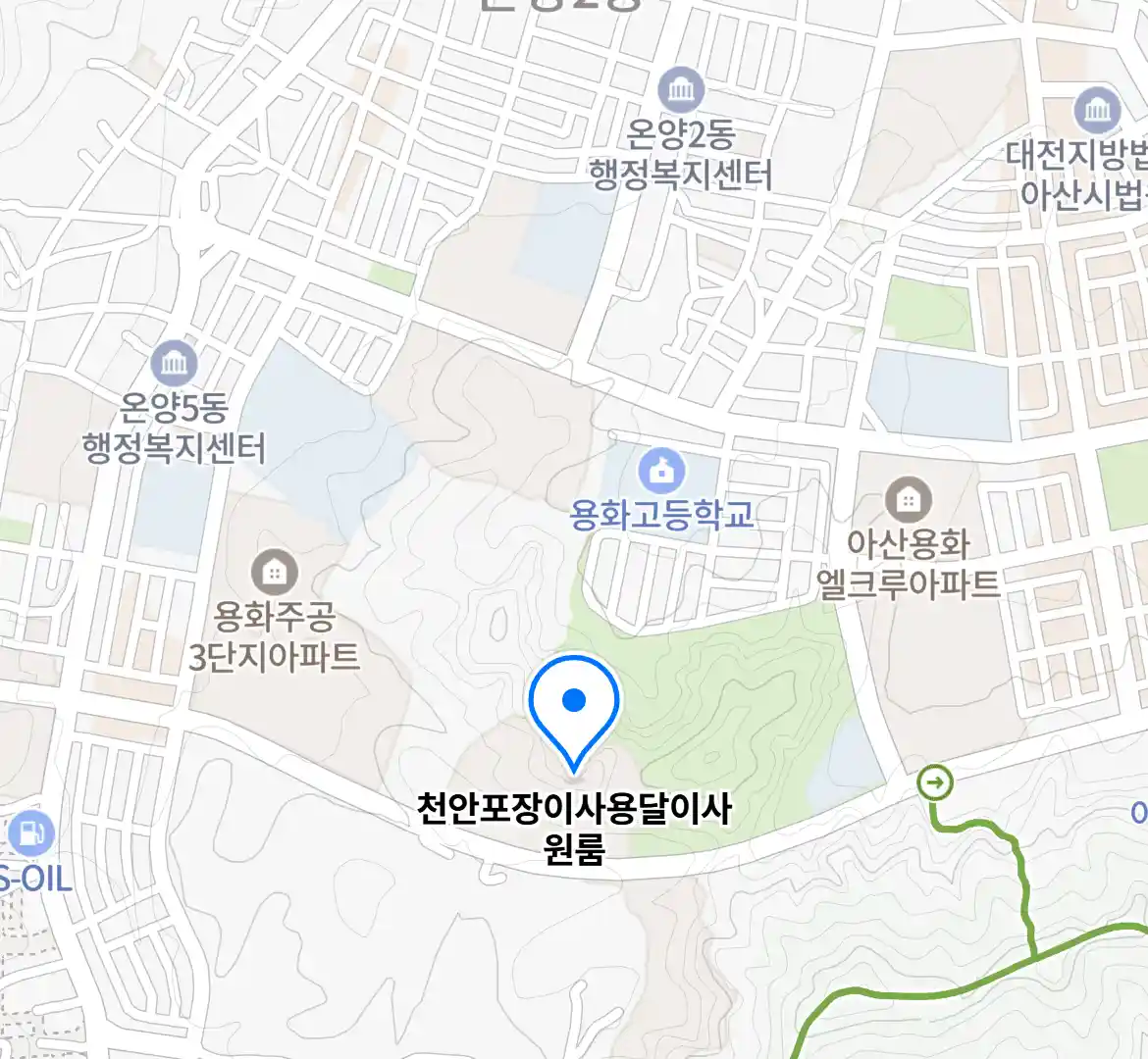 천안포장이사용달이사원룸 위치