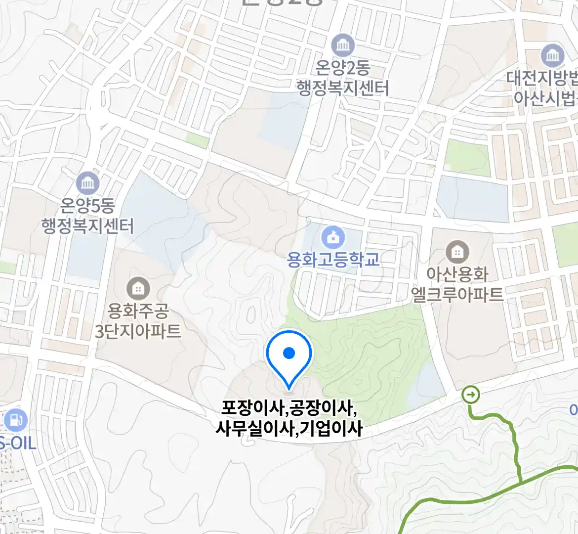 포장이사,공장이사,사무실이사,기업이사 위치