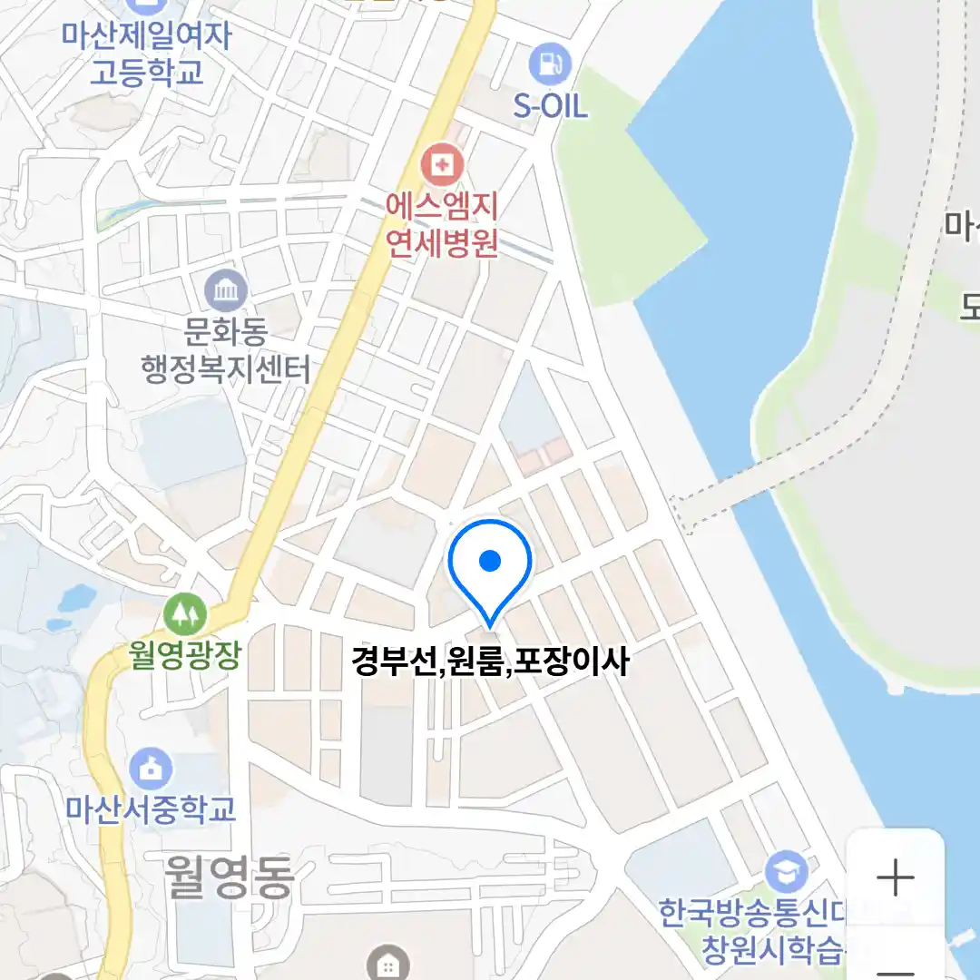 경부선, 원룸, 포장이사 위치