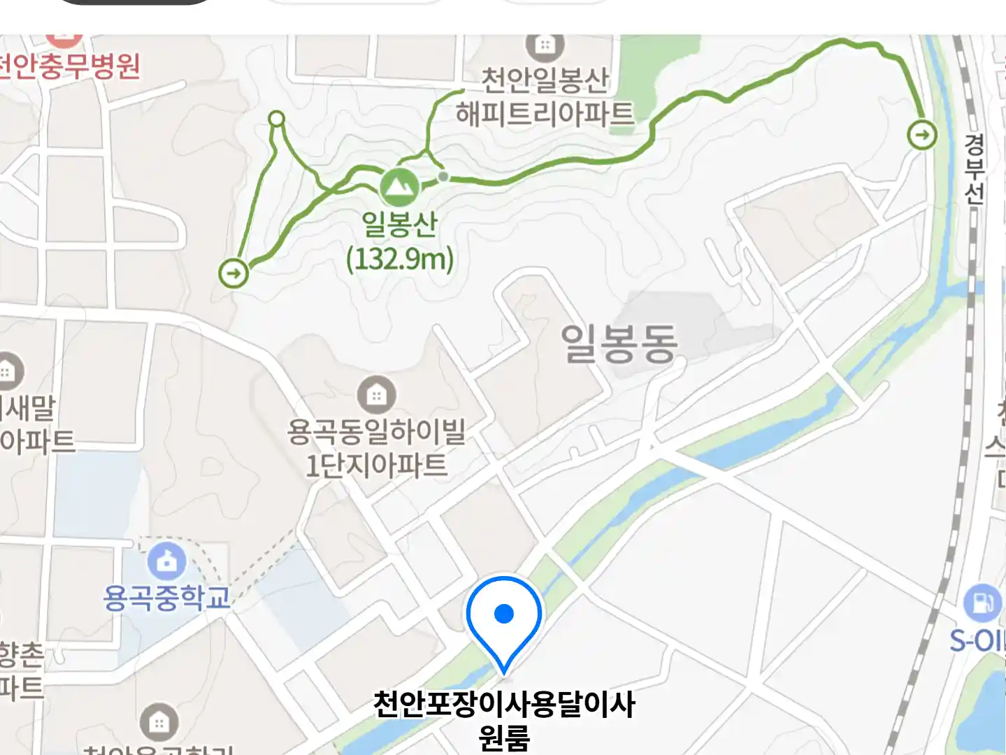 천안포장이사용달이사원룸 위치