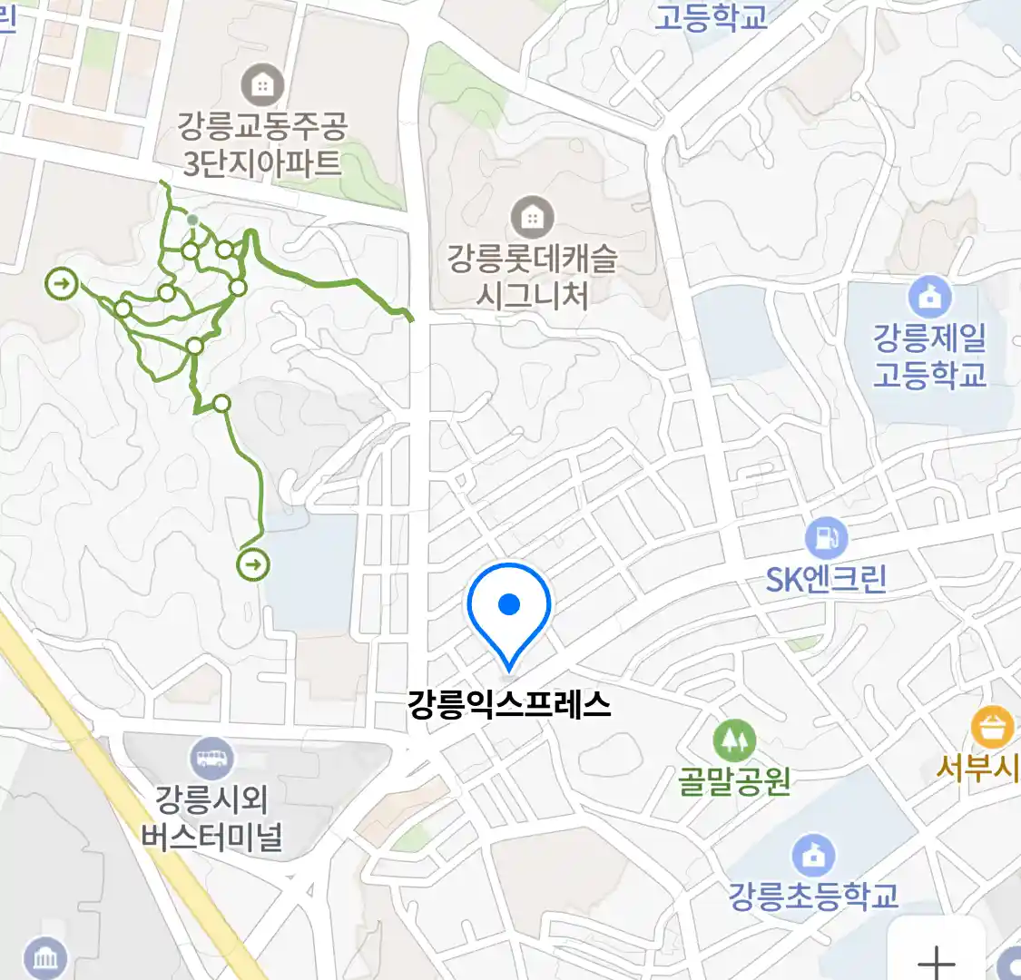 강릉익스프레스 위치