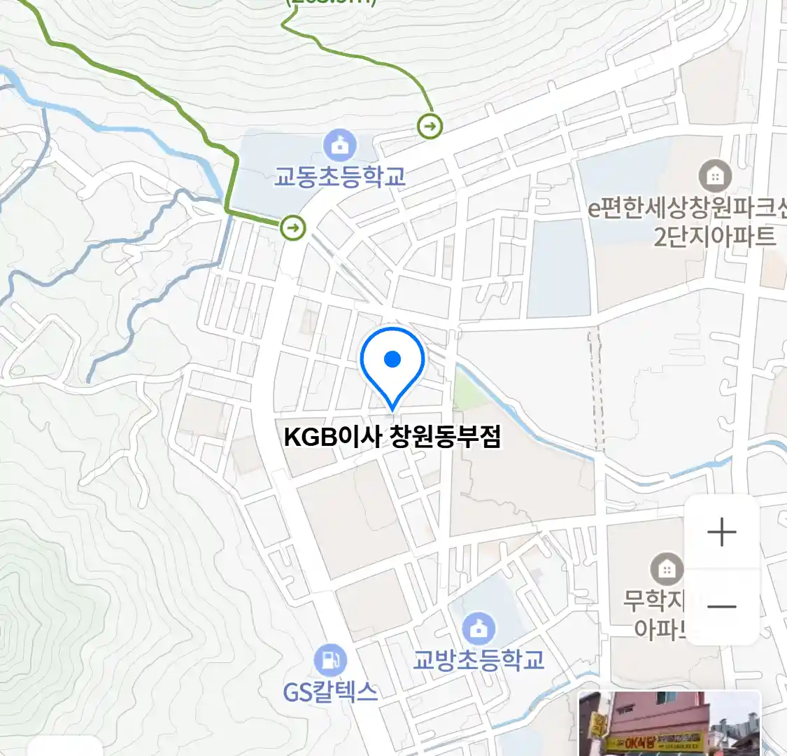 KGB이사 창원동부점 위치