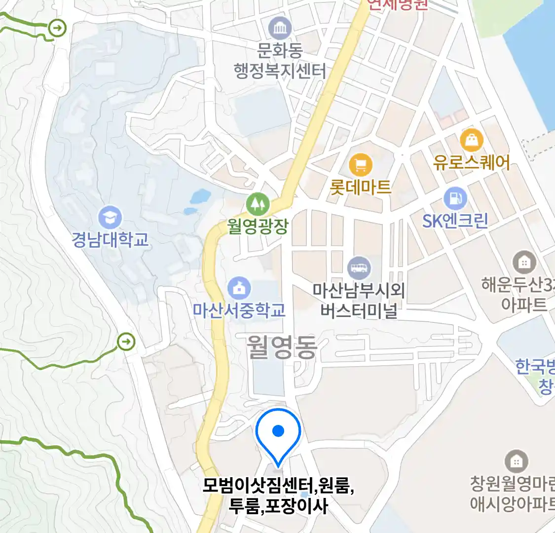 모범이삿짐센터, 원룸, 투룸, 포장이사 위치