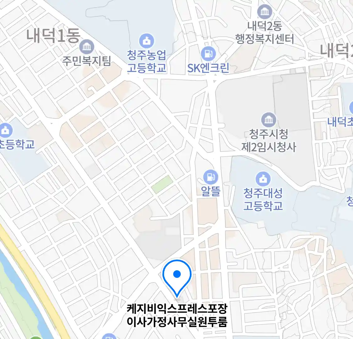 케지비익스프레스포장이사가정사무실원투룸 위치